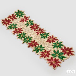 EDG Enzo de Gasperi Runner Stella Natale Rettangolare L92x30 Cm