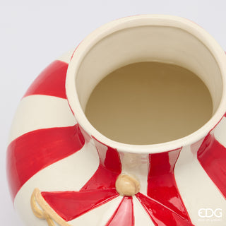 EDG Enzo De Gasperi Vaso Cavallo Giostra Anfora H26 Cm