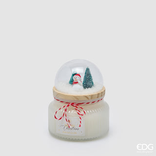 EDG Enzo De Gasperi Candela Cupola con Profumo Muschio Bianco H12,5 Cm