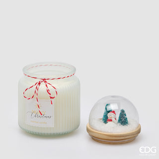EDG Enzo De Gasperi Candela Cupola con Profumo Muschio Bianco H15 Cm