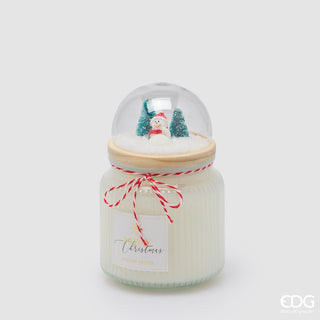 EDG Enzo De Gasperi Candela Cupola con Profumo Muschio Bianco H15 Cm