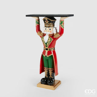 EDG Enzo de Gasperi Soldatino Schiaccianoci Con Vassoio H107 Cm in Poliresina