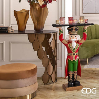 EDG Enzo de Gasperi Soldatino Schiaccianoci Con Vassoio H107 Cm in Poliresina