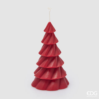 EDG Enzo De Gasperi Candela Pino Strati Rossa H18 Cm