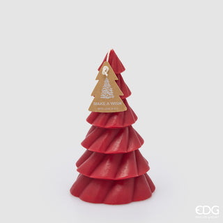 EDG Enzo De Gasperi Candela Pino Strati Rossa H18 Cm