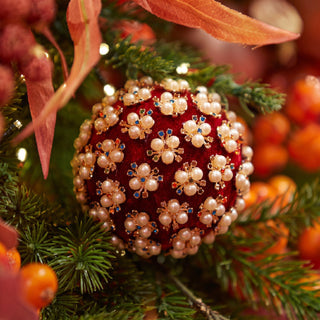 EDG Enzo De Gasperi Elizabeth Christmas Ball Red D10 cm