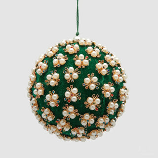 EDG Enzo De Gasperi Pallina di Natale Elizabeth Verde D12 cm