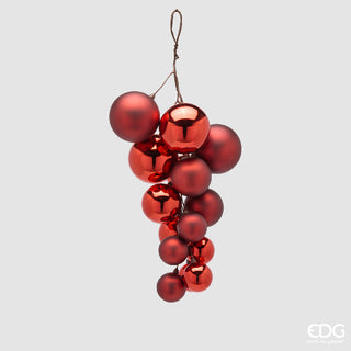 EDG Enzo De Gasperi Addobbo Grappolo 15 Pz Rosso