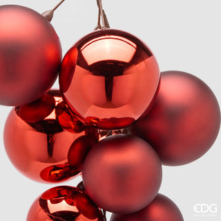 EDG Enzo De Gasperi Addobbo Grappolo 15 Pz Burgundy