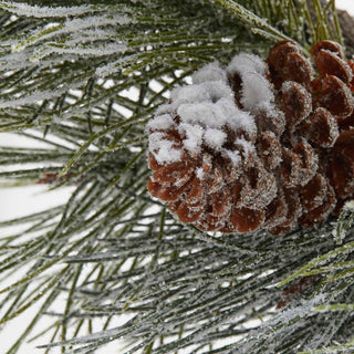 EDG Enzo De Gasperi Corona con Pigne Innevato D50 cm