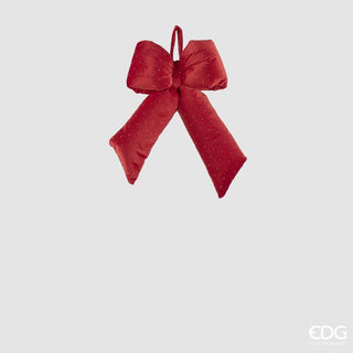 EDG Enzo De Gasperi Fiocco Brillanti H30 cm in Velluto Rosso