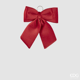 EDG Enzo De Gasperi Fiocco Brillanti H40 cm in Velluto Rosso