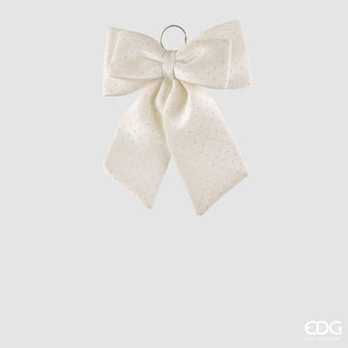 EDG Enzo De Gasperi Fiocco Brillanti H40 cm in Velluto Avorio