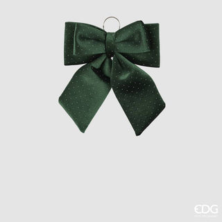 EDG Enzo De Gasperi Fiocco Brillanti H40 cm in Velluto Verde