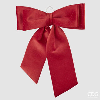 EDG Enzo De Gasperi Fiocco Brillanti H70 cm in Velluto Rosso