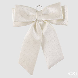 EDG Enzo De Gasperi Fiocco Brillanti H70 cm in Velluto Avorio