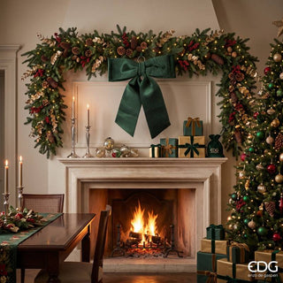 EDG Enzo De Gasperi Fiocco Brillanti H70 cm in Velluto Verde