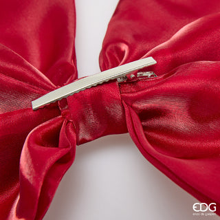 EDG Enzo De Gasperi Fiocco Satin Clip Burgundy 45X25 Cm