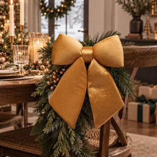 EDG Enzo De Gasperi Fiocco In Velluto Oro 25x21 cm