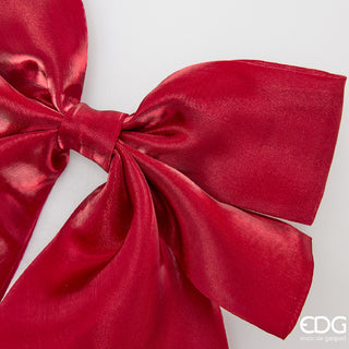 EDG Enzo De Gasperi Fiocco Satin Clip Burgundy 35X20 Cm