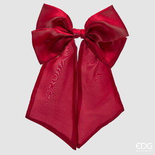 EDG Enzo De Gasperi Fiocco Satin Clip Burgundy 60X35 Cm