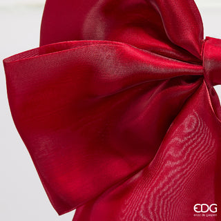 EDG Enzo De Gasperi Fiocco Satin Clip Burgundy 60X35 Cm