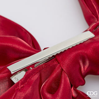 EDG Enzo De Gasperi Fiocco Satin Clip Burgundy 60X35 Cm