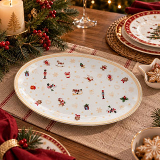 Weissestal Vassoio Ovale Toys Natale 36 cm