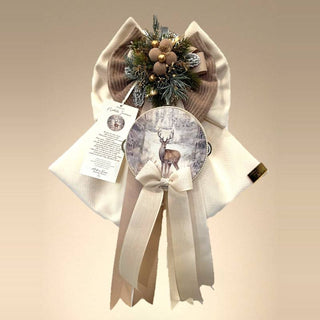 Madame Fioccò Fiocco Natalizio Nobile Inverno H40 cm