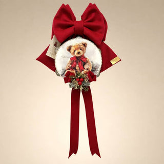 Madame Fioccò Fiocco Natalizio Dolce Teddy H35 cm