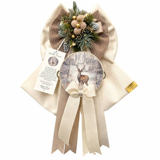 Madame Fioccò Fiocco Natalizio Nobile Inverno H40 cm