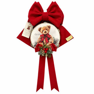 Madame Fioccò Fiocco Natalizio Dolce Teddy H35 cm