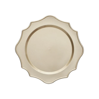 Brandani Set 4 Sottopiatti Smerlati Champagne D33 cm