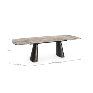 Andrea Bizzotto Cile Nordic Ausziehbarer Tisch 180-220-260 x 100 cm