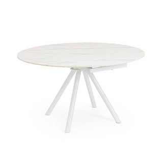 Andrea Bizzotto Rauni Ausziehbarer Tisch D87 – 135 cm Weiß