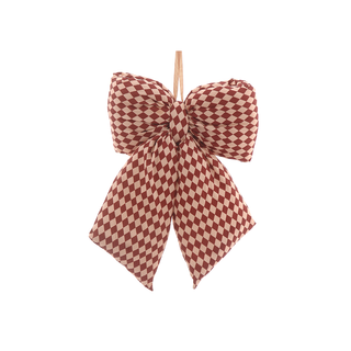 Vetur Decorazione Fiocco Velluto H36 cm Rosso