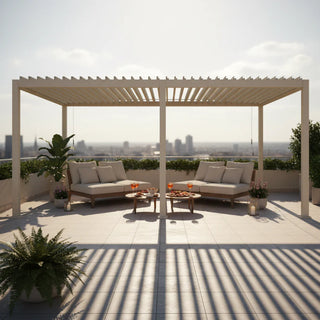 Andrea Bizzotto Pergola Ocean 3x6 mt Weiß