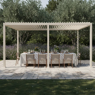 Andrea Bizzotto Pergola Ocean 3x6 mt Weiß