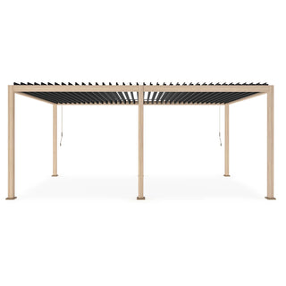 Andrea Bizzotto Pergola Ocean Natural Effetto Legno 3.6×6 Mt  Antracite
