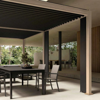 Andrea Bizzotto Pergola Ocean Natural Effetto Legno 3.6×6 Mt  Antracite