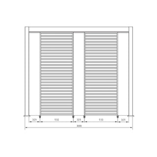 Andrea Bizzotto Pergola Ocean Natural Effetto Legno 3.6×6 Mt  Antracite