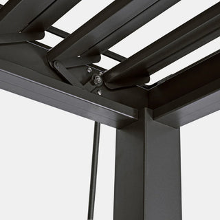 Andrea Bizzotto Pergola Ocean Natural Effetto Legno 3.6×6 Mt  Antracite