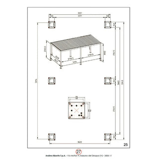 Andrea Bizzotto Pergola Ocean 3x3 Mt Anthrazit