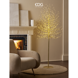 EDG Enzo De Gasperi Albero Faggio con base 900 mini led H180 cm Oro