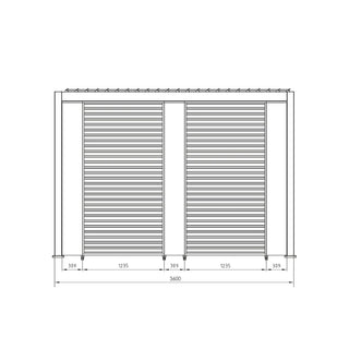 Andrea Bizzotto Pergola Ocean 3.6x6 Mt Bianco