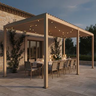 Andrea Bizzotto Pergola Ocean Natural Effetto Legno 3.6×6 Mt Seta