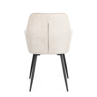 Andrea Bizzotto Sedia da interni Cora Nero-Beige