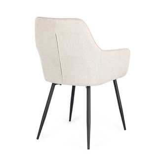 Andrea Bizzotto Sedia da interni Cora Nero-Beige