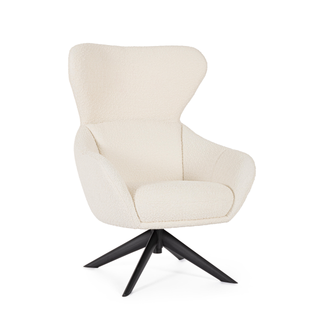 Andrea Bizzotto Hailey Swivel Chair Ice White