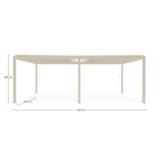 Andrea Bizzotto Pergola Ocean 3.6x7.20 mt Seta